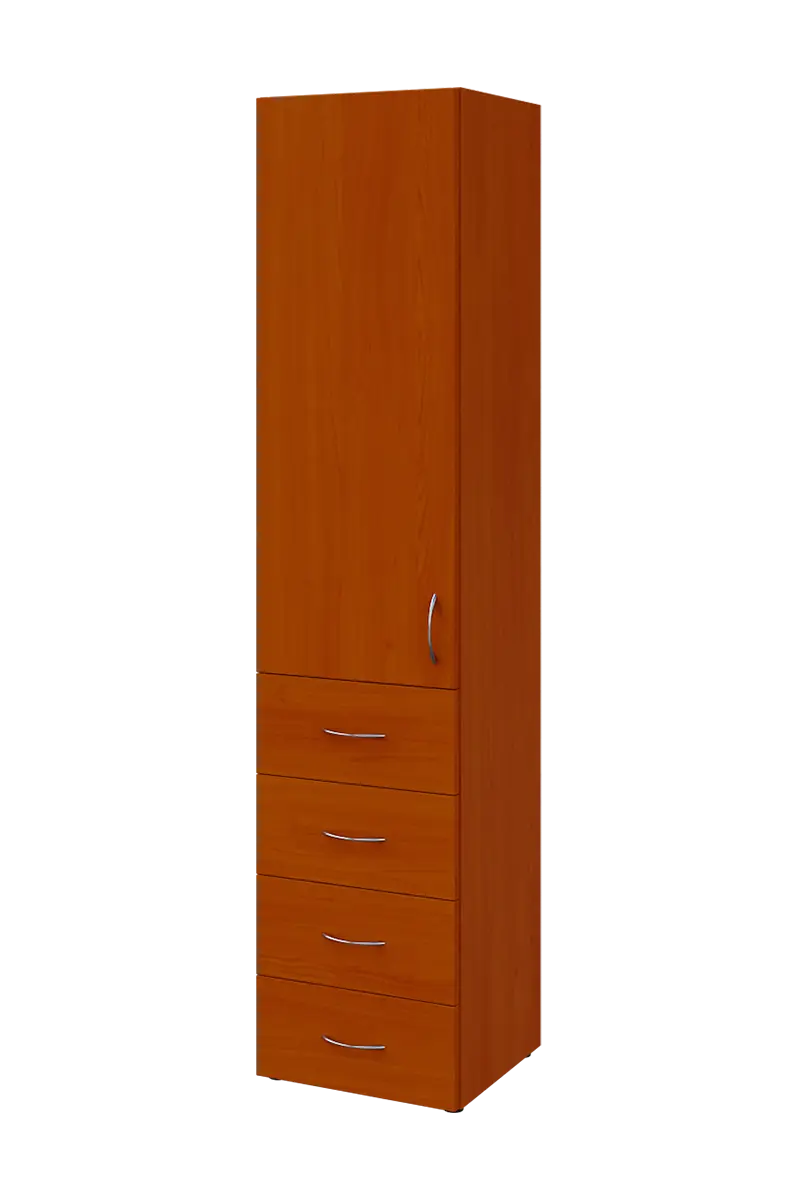 NN 5 - 44ZD skříň vysoká, 4-zásuvková/1-dveřová, levá, 1800x400x400, třešeň šumavská